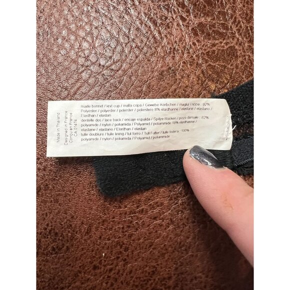 Chantelle C17470 Marci Smooth Lace & Satin lightweight underwire Bra Size 34D - Picture 6 of 6